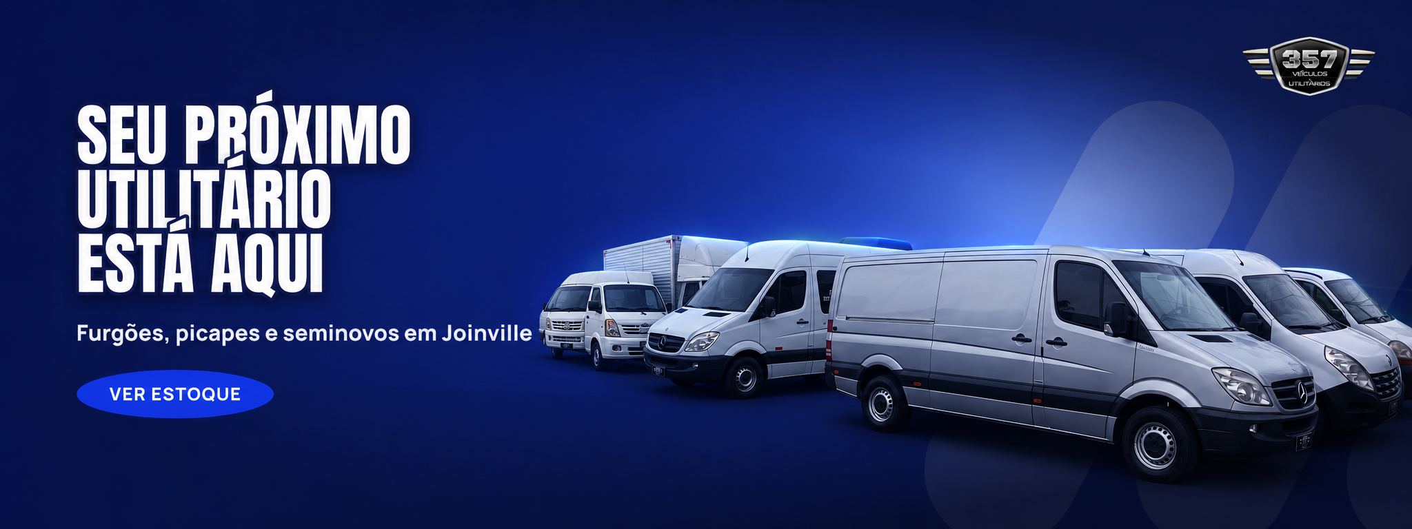 Seu próximo utilitário está aqui — furgões, picapes e seminovos em Joinville. Ver estoque.